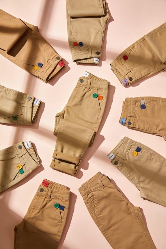 stylish durable boys khaki
