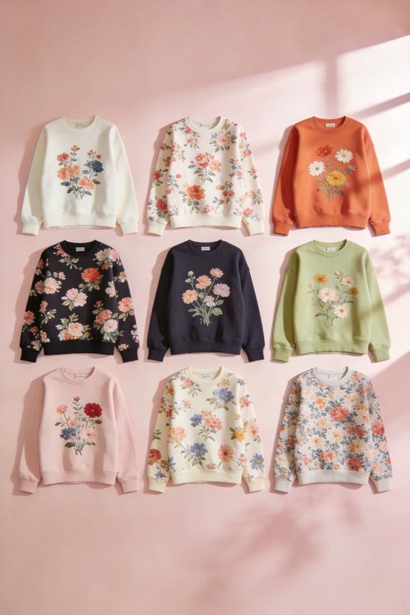 stylish floral sweatshirts collection