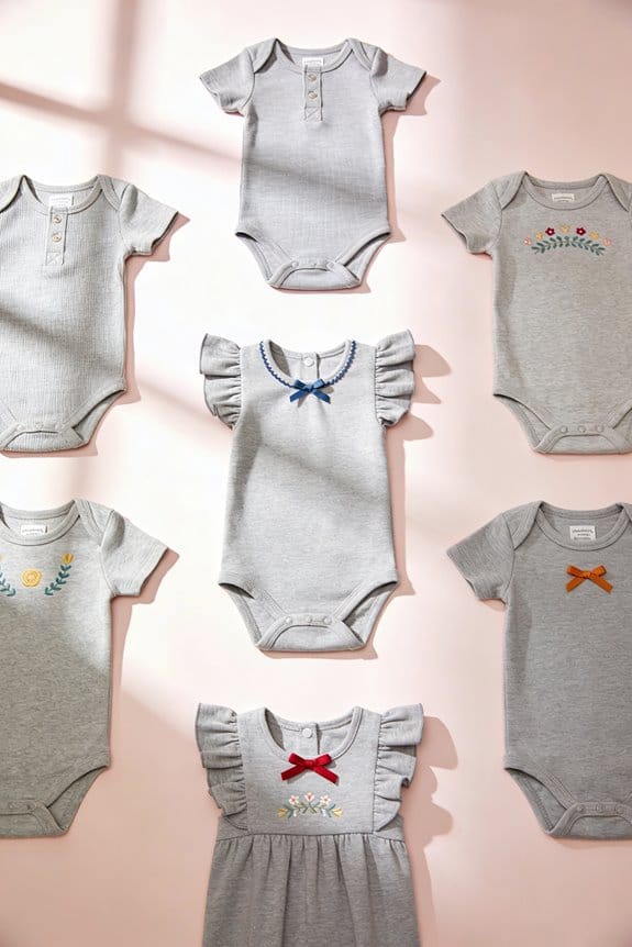stylish gray baby layettes
