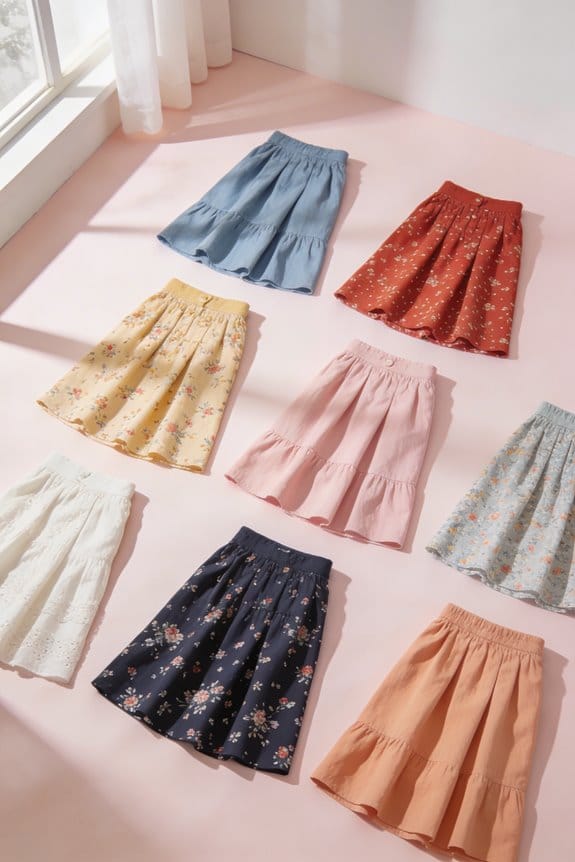 stylish midi skirts collection