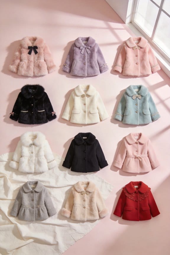 stylish warm faux fur coats