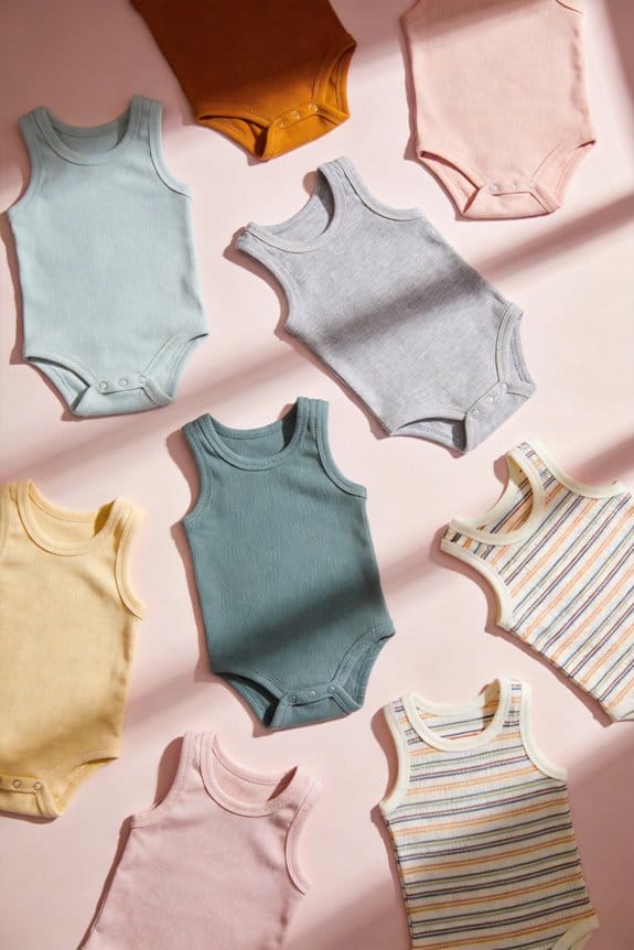 summer baby tank bodysuits