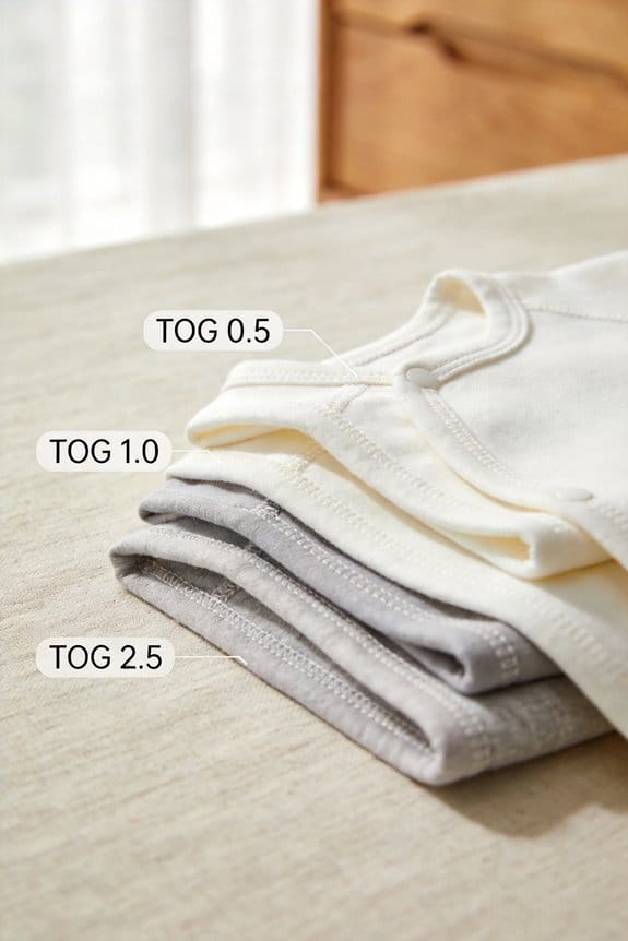 tog ratings for baby sleepwear