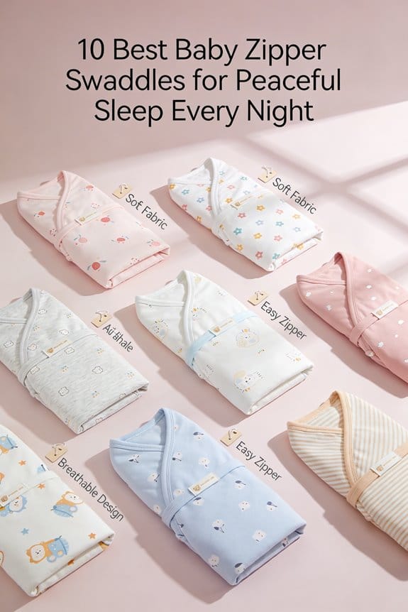 top zipper swaddles for infants