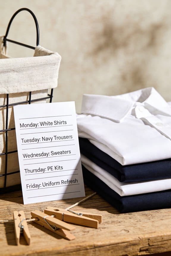 weekly laundry organization tips